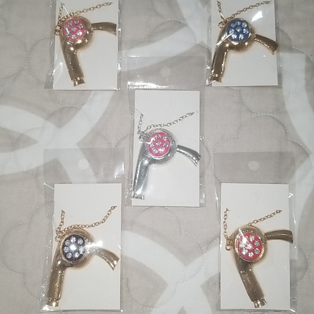 Blow dryer necklaces
